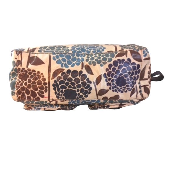 Boden Floral Messenger Bag Çoated Canvas Satchel Crossbody - Picture 4 of 11